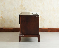 Brisbane Elite Storage Three Door Wooden TV Cabinet Media Unit Furniselan grey finish