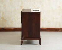 Brisbane Elite Storage Two Door Wooden Cabinet Sideboard Furniselan Grey Finish