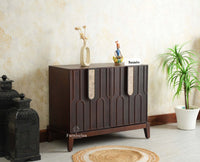 Brisbane Elite Storage Two Door Wooden Cabinet Sideboard Furniselan Grey Finish