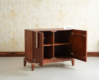 Brisbane Elite Storage Two Door Wooden Cabinet Sideboard Furniselan Brown Finish