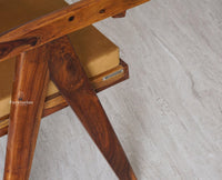Bristol Sheesham wood Rattan Arm Chair - Dining Chair - Furniselan - Teak-Finish