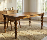 Brivon Mango Wood 6 Seater Dining Table