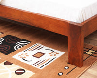 Brookefield Solid Wood King Size Bed Furniselan - Maple-Finish
