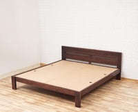 Brookefield Solid Wood King Size Bed Furniselan - Grey-Finish