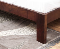 Brookefield Solid Wood King Size Bed Furniselan - Grey-Finish