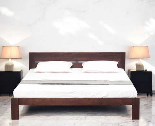 Brookefield Solid Wood King Size Bed Furniselan