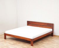 Brookefield Solid Wood King Size Bed Furniselan - Maple-Finish