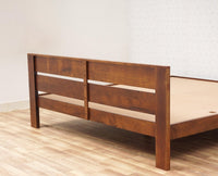 Brookefield Solid Wood King Size Bed Furniselan - Teak-Finish