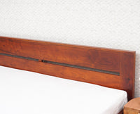 Brookefield Solid Wood Queen Size Bed Furniselan - Teak-Finish