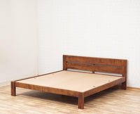 Brookefield Solid Wood Queen Size Bed Furniselan - Teak-Finish