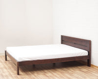 Brookefield Solid Wood Queen Size Bed Furniselan - Grey-Finish