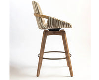 Brooklyn Bar Chair  Swivel Counter Stool Furniselan Brown and Cream