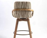 Brooklyn Bar Chair  Swivel Counter Stool Furniselan Brown and Cream