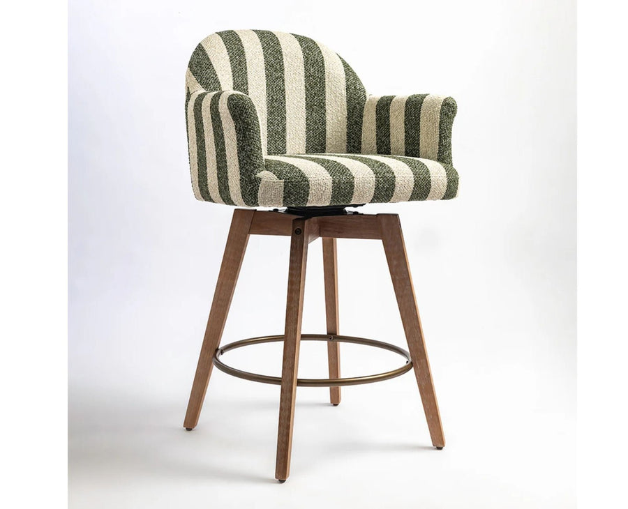 Brooklyn Bar Chair  Swivel Counter Stool Furniselan Olive Green