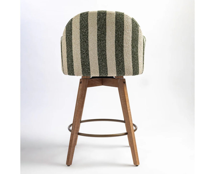 Brooklyn Bar Chair  Swivel Counter Stool Furniselan Olive Green