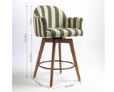 Brooklyn Bar Chair  Swivel Counter Stool Furniselan Olive Green
