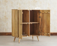 Brussels Wooden Two Door Cabinet Furniselan Natural Finish