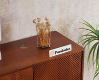 Brussels Wooden Two Door Cabinet Furniselan - Brown-Finish