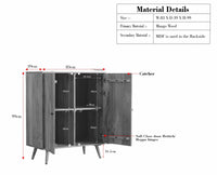 Brussels Wooden Two Door Cabinet - Sideboard - Furniselan