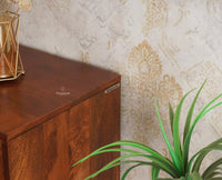 Brussels Wooden Two Door Cabinet Furniselan - Brown-Finish