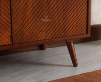 Brussels Wooden Two Door Cabinet Furniselan - Brown-Finish