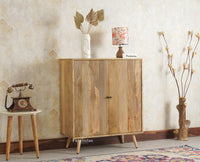 Brussels Wooden Two Door Cabinet Furniselan Natural Finish
