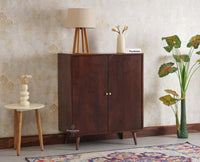 Brussels Wooden Two Door Cabinet Furniselan - Grey-Finish