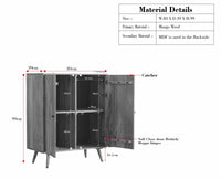 Brussels Wooden Two Door Cabinet Furniselan Natural Finish