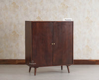 Brussels Wooden Two Door Cabinet Furniselan - Grey-Finish