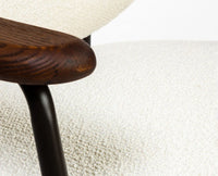 Buffalo Cotton Wooden Arm Chair Furniselan Teak Finish
