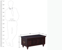 Calgary Solid Wood Trunk Box - Trunks & Cabinets - Furniselan-Rosewood-Fine-Finish