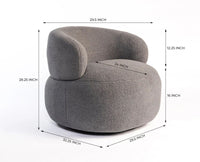 Camden Cotton One Seater Sofa Furniselan Grey
