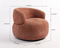 Camden Cotton One Seater Sofa Furniselan Rose Brown