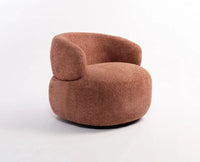 Camden Cotton One Seater Sofa Furniselan Rose Brown