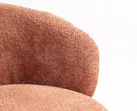 Camden Cotton One Seater Sofa Furniselan Rose Brown