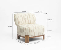 Cameo Curve Lounge Chair - Dining Chair - Furniselan - White