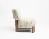 Cameo Curve Lounge Chair - Dining Chair - Furniselan - White