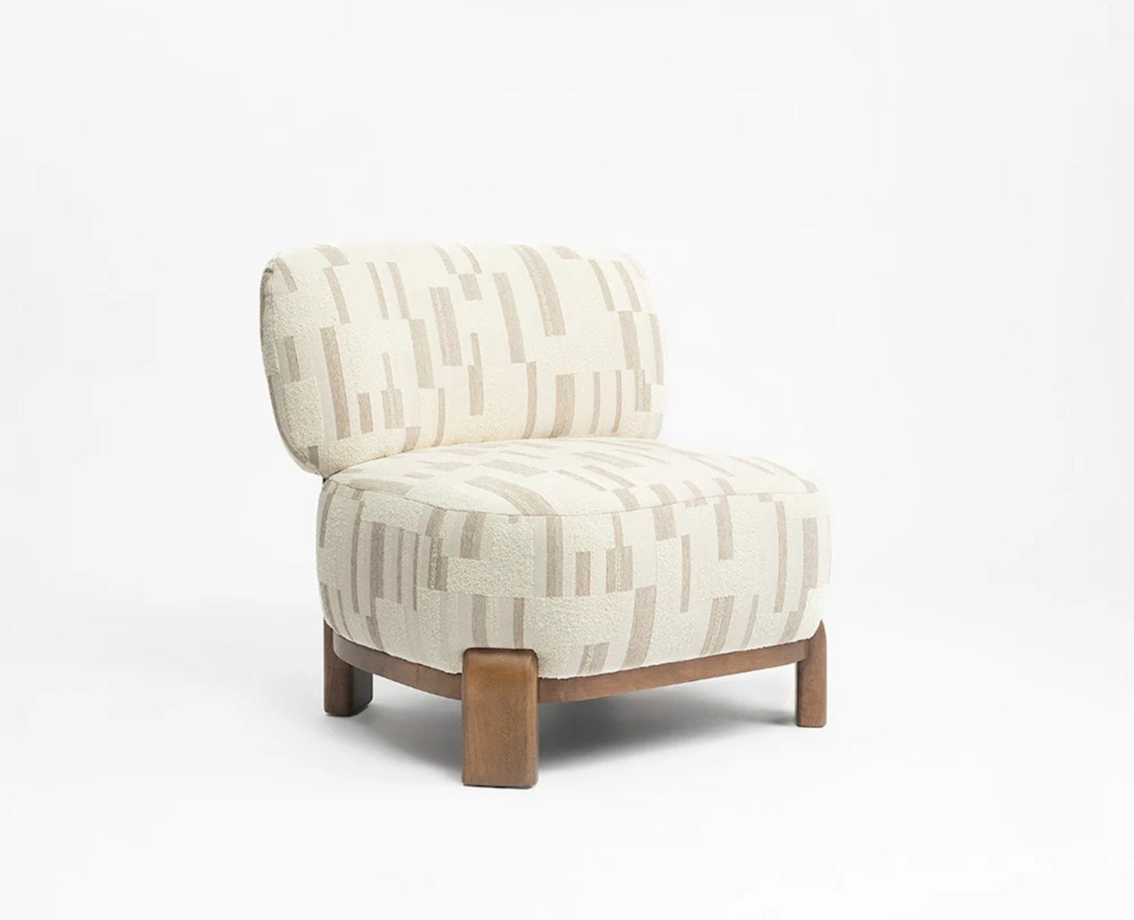 Cameo Curve Lounge Chair - Dining Chair - Furniselan - White