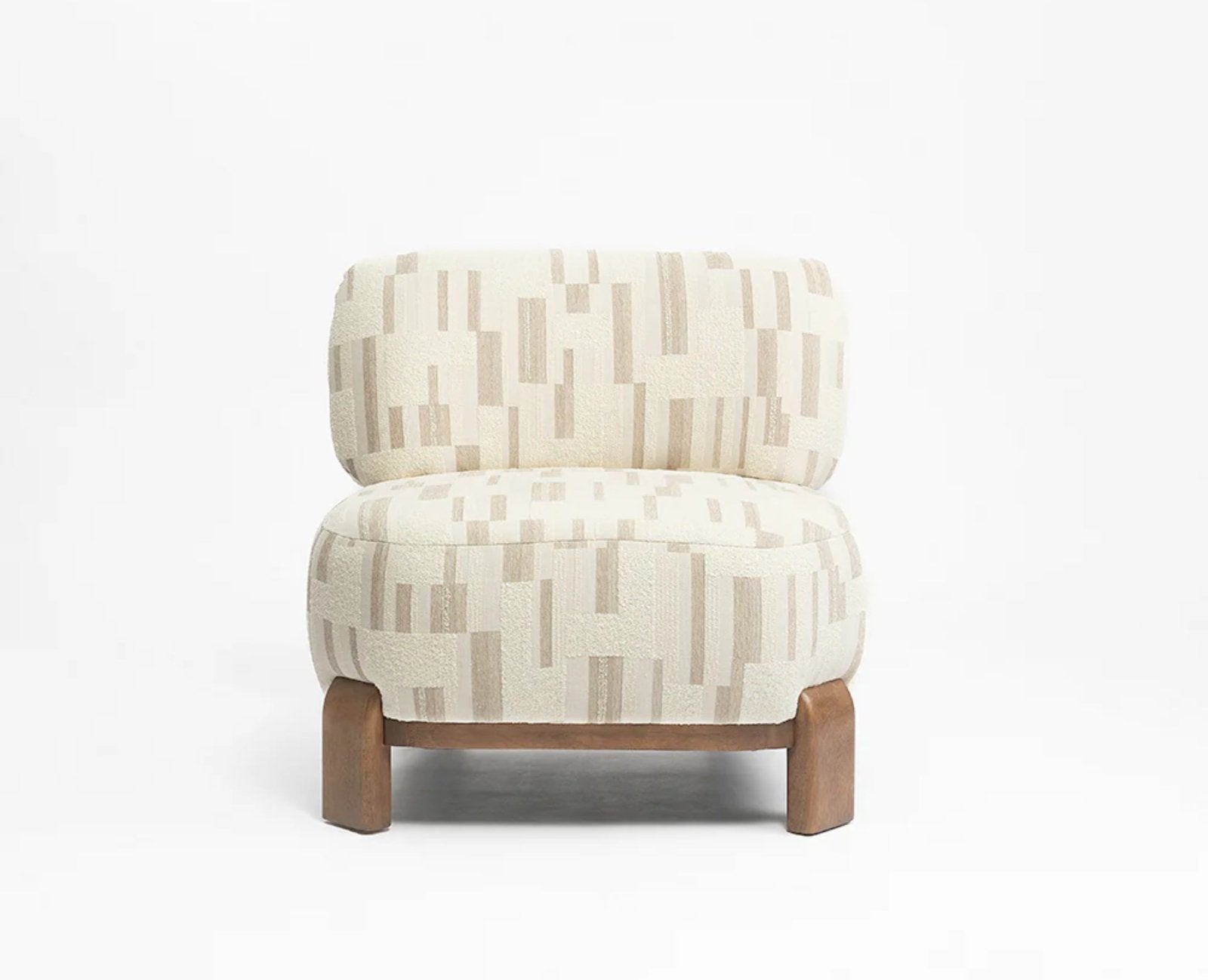 Cameo Curve Lounge Chair - Dining Chair - Furniselan - White