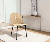 Celeste Chase Outdoor Chair – Modern Upholstered Dining Chair for Home & Café Light Tan