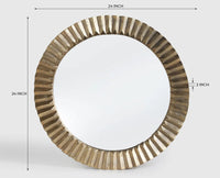 Celestial Fold Aluminium Glass Mirror