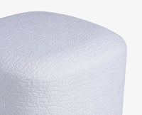 Chairlotte Carter Pouf White