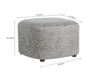 Chairlotte Carter Pouf Grey