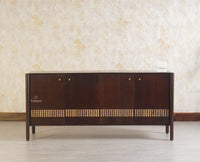 Chandigarh Solid Wood Sideboard Cabinet - Sideboard - Furniselan-Grey-Finish
