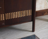 Chandigarh Solid Wood Sideboard Cabinet - Sideboard - Furniselan-Grey-Finish