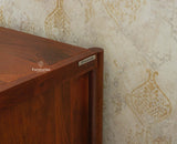 Chandigarh Solid Wood Sideboard Cabinet Furniselan Brown Finish