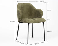Charlotte Cotton Dining Chair Furniselan