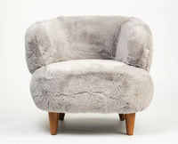 Cherry Creations Lounge Chair – Modern Upholstered Dining Chair for Home & Café Light Grey