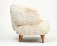 Cherry Creations Lounge Chair – Modern Upholstered Dining Chair for Home & Café Cream
