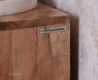 Chicago Solid Wood Four Door Large Storage Cabinet Sideboard  Furniselan Natural Finish